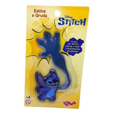 Imagem de Mão Pegajosa Estica Gruda Na Parede Lilo Stitch Toyng Toy, Azul