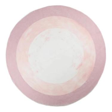 Imagem de Tapete Redondo Sala 1,60m Lavável Antiderrapante (Rosa)