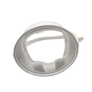 Imagem de Máscara de mergulho com mergulho com máscara de sem para adultos equipamentos de snorkelling lente de vidro de alto volume de alto volume, Branco