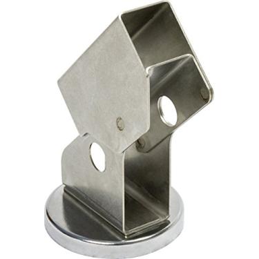 Imagem de MAG-MATE Suporte MIG WTHM01 com base magnética, ferramentas de soldagem duráveis, feito de aço inoxidável, evita danos às pontas da tocha, 21,5 kg, capacidade de retenção prata