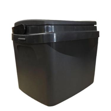 Imagem de Caixa Térmica Cooler Resistente Com Alça 34 Litros Black Porta Copos Praia Camping