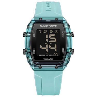 Imagem de Relógio De Pulso Feminino Esportivo Fashion Lcd Digital Azul Claro