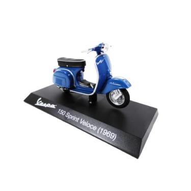 Imagem de OPO 10 - Collection Miniature Scooter 1/18 Compatible with Piaggio Vespa 150 Sprint Veloce Blue - 1969 - Ves0025