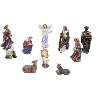 Imagem de Presépio 11 Peças 7.5Cm - Enfeite Resina - Católico