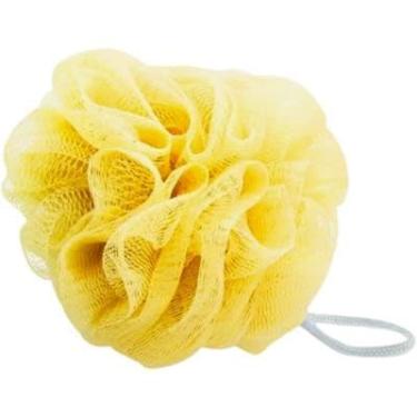 Imagem de Esponja Bucha de Banho Nylon Com Cordinha(Amarelo)
