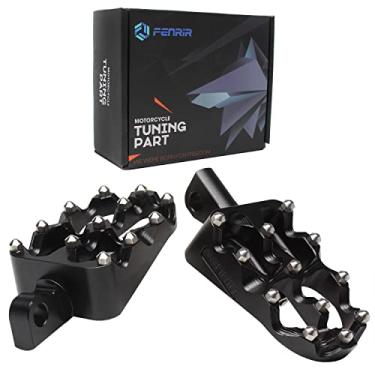 Imagem de FENRIR Apoio Para Os Pés Largo Motocicleta Roating Mx Chopper Bobber Thug Outlaw Club Style Cnc Harley Davidson Antes De 2017 Dyna Sportster Low Rider Breakout Softail Vrod Fat Bob Boy Street