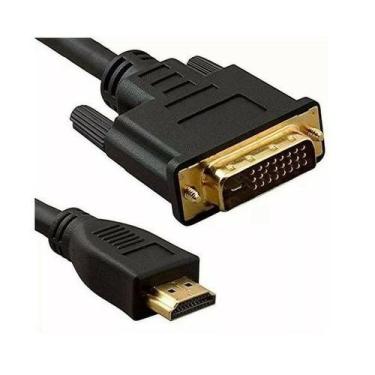Imagem de Cabo Dvi-d 24+1 Dual Link x Hdmi Macho Bidirecional Emborrachado Com F