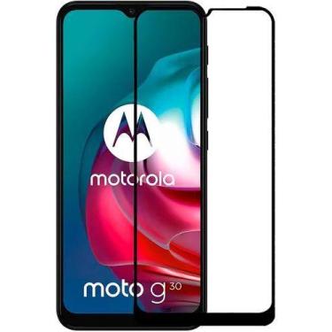 Imagem de Pelicula Vidro 9h Para Moto G10 G30 G50 Cobre Toda Tela - Universo