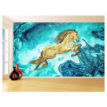Imagem de Papel De Parede 3D Animais Pop Art Cavalo Cores 3,5M Pxa308 - Você Dec