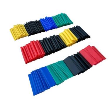 Imagem de Kit 265 Tubos Espaguete Termo Retrátil Para Isolar Fios Cabo - ZIMPOR