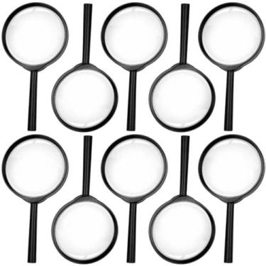 Imagem de Kit 10 Lupa Brinquedo Infantil Detetive Educacional Criança - TMC