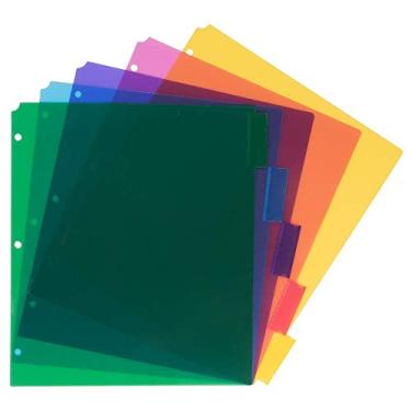 Imagem de Divisórias de aba de papel JAM, One (1) Pack, 5-Tab