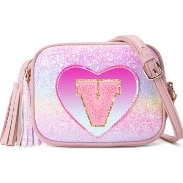 Imagem de OYLOLA Presentes De Aniversário Para Meninas 3, 4, 5, 6, 7 E 8 Anos, Bolsa Infantil Com Inicial, Transversal Coloridas