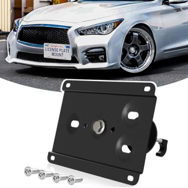 Imagem de Suporte frontal para placa de carro sem perfuração, suporte de placa de carro antifurto, serve para Infiniti Q50 de 2016, instale em segundos