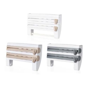 Imagem de Dispenser Cortador Papel Filme Aluminio Porta Papel Toalha - MRS, Bran