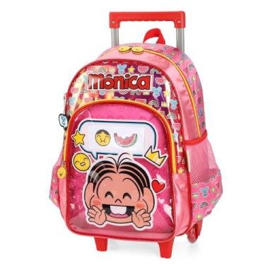Imagem de Mochila De Rodinhas Escolar Infantil Mônica Luxo Luxcel