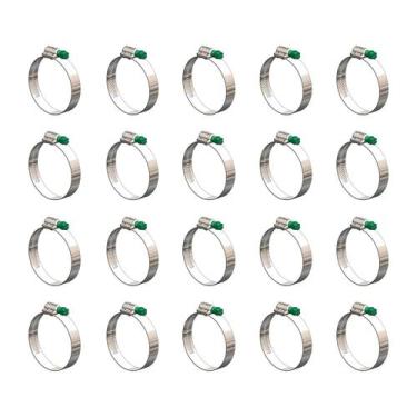 Imagem de Kit 20 Abraçadeira Aço Carbono Fita 14mm 76x95mm 3x3.3/4 - Marbo