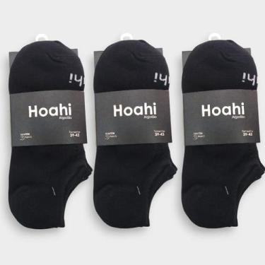 Imagem de Meia Cano Invisível Sapatilha Altomax Kit c/ 9 Pares, 39-43, Preto