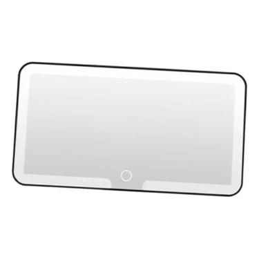 Imagem de Espelho de Carro Sem Fio Maquiagem USB Led Quebra Sol 3 cores Automovel Veiculo Branco quente e Frio