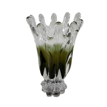 Imagem de VASO DECOR MURANO 17,5X29 CM VERDE ESMERALDA