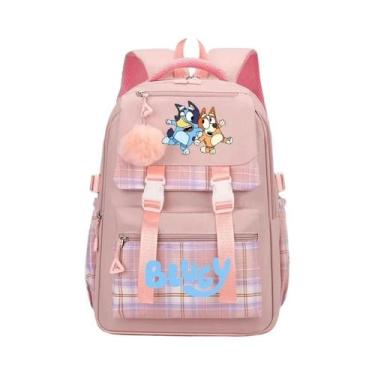 Imagem de Mochila De Desenho Animado Bluey Para Meninos E Meninas, Bolsa Grande 