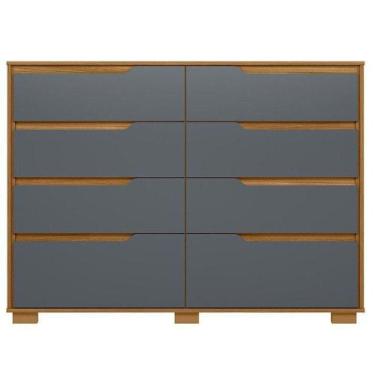 Imagem de Cômoda Gaveteiro Georgia Freijó Cinza - Moval - MOVAL MOVÉIS