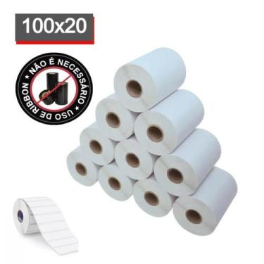 Imagem de Kit 5 Rolos Etiquetas Térmicas 100X20Mm - Thermo Label