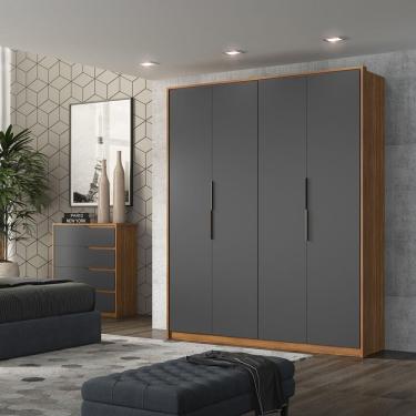 Imagem de Guarda-Roupa Casal Demartez D43010K Attore 4 Portas 3 Gavetas