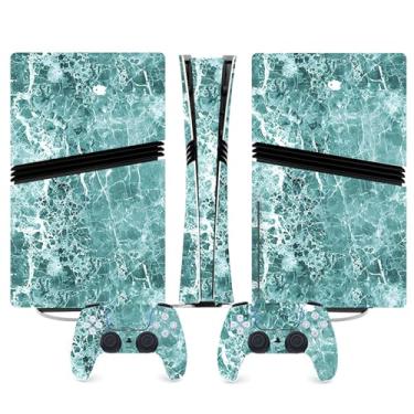 Imagem de Adesivo para console e controle PS5 Pro, capa protetora de vinil para edição digital (verde)