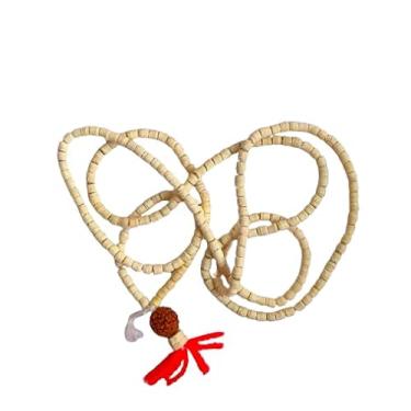 Imagem de Tulsi Kanthi Mala com Rudrakash/Tulsi Kanth Mala Barik tulsi mala tulsi mala original tulsi mata homens tulsi mala mulheres tulsi mala para jaap japa mala, varindavan mala (pacote com 1) com rudrakash