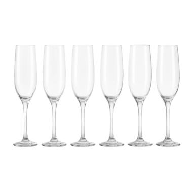 Imagem de Taças de Champanhe em Vidro Luxo 190ml – Jogo com 6 Unidades | Design Elegante, Ideal para Brindes, Casamentos e Festas