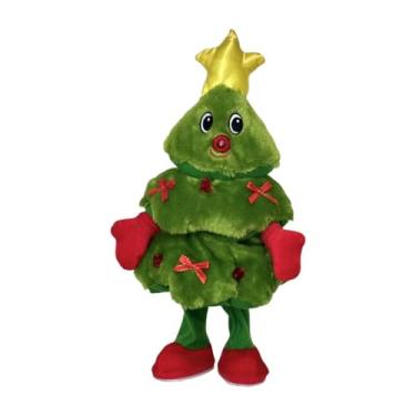 Imagem de Nishiyuenyi Cantando Dança árvore de Natal Brinquedos de Pelúcia Boneca 15.75 ''novidade Macio Brinquedo de Pelúcia de Natal para Decorações Ornamento Do Quarto, Verde, Tamanho real