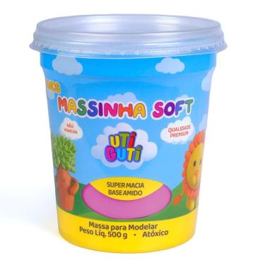 Imagem de Massa de Modelar 500g Rosa Escuro Uti Guti 004017