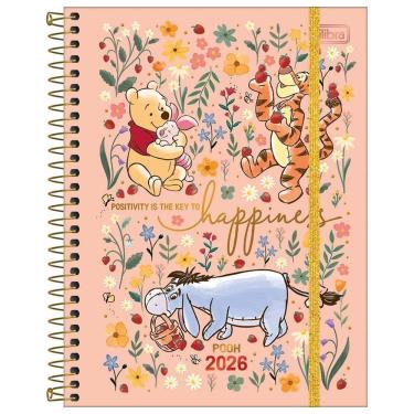 Imagem de Planner 2026 Semanal Esp M7 80Fls Pooh Happiness Tilibra