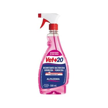 Imagem de Desinfetante Vet+20 Pronto Uso Bactericida Spray Alfazema 500 ml