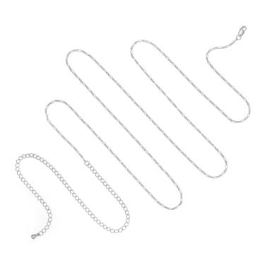 Imagem de CHIC & ARTSY Corrente de barriga de prata esterlina S925 para mulheres - Corrente de cintura leve e confortável, corrente de biquíni sexy ajustável, joias de férias costeiras, Regular Size, Metal