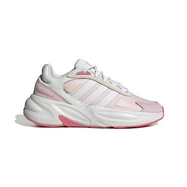 Imagem de adidas Tênis de corrida feminino Ozelle, quase rosa, branco cristal, rosa fusion, 38