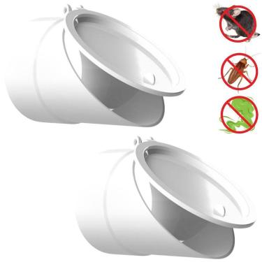 Imagem de Válvula De Retenção Esgoto Para Canos 100Mm Kit 02 Un