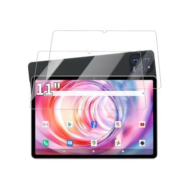 Imagem de Protetor de tela para tablet HOTWAV R9 Plus/R9 Pro robusto de 28 cm, filme de vidro temperado 9H antiarranhões fácil de instalar, sem bolhas, pacote com 2