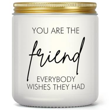 Imagem de Velas para melhores amigas, presentes de aniversário e Natal para mulheres, ideias de presentes de amizade para mulheres, amigas, melhores amigas, irmãs da alma, presente engraçado para homens e