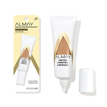 Imagem de Almay Corretivo antienvelhecimento, maquiagem facial com ácido hialurônico, niacinamida, vitamina C e E, hipoalergênico, sem fragrância, 030 médio, 0,37 ml