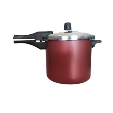 Imagem de Panela de Pressão fechamento externo 7 litros Antiaderente Vermelha
