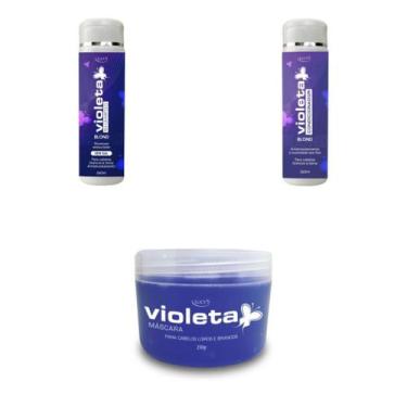 Imagem de Efeito Platinado Cabelo Loiro E Branco Shampoo Cond. Máscara - Lucy's