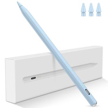 Imagem de Caneta Stylus para iPad 2025-2018, lápis de carregamento rápido de 15 minutos para iPad A16 11ª/10ª/9-6ª geração, Air M3 M2 27.9 cm/33.0 cm/5/4/3, Pro M4 27.9 cm/32.8 cm/33.0 cm, Mini A17 Pro/6/5º