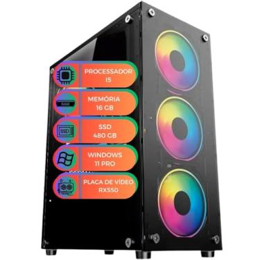 Imagem de Computador Gamer MultiPC Intel Core I5 Placa de Video RX550 RAM 16GB SSD 480GB Sata Windows 11 Pro - Ideal para Jogos, Estudo e Edição