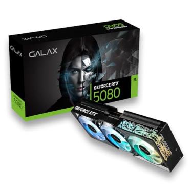 Imagem de Placa de Vídeo GALAX GeForce RTX 5080, 16GB GDDR7, 1-Click OC, Sistema de Resfriamento Triplo, Ray Tracing