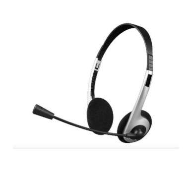 Imagem de Fone de Ouvido Headset Prata P2 3,5mm C3Plus - PH-01SI