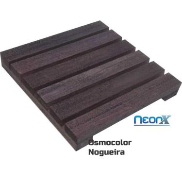 Imagem de Deck De Madeira Modular 30x30 Cm Réguas 4 cm Com Pintura Neonx, Osmoco