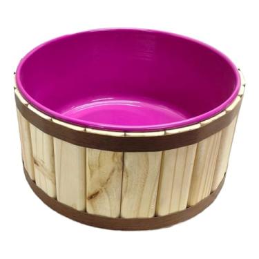 Imagem de Tina Escalda Pés em Pinus Natural - bacia em pintura premium Pink