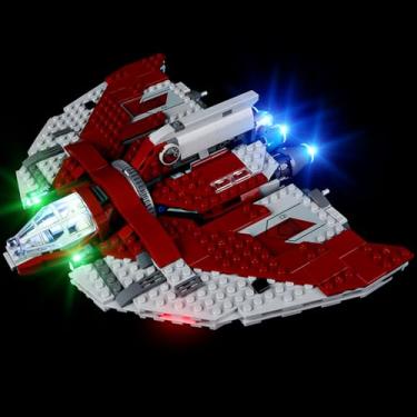 Imagem de Kyglaring LED Lighting Kit for Star Wars Lego Ahsoka Tano’s T-6 Jedi Shuttle 75362 (No Model) - Light Set Compatible with Playset Based on The Ahsoka TV Series - Without Building Set(Classic Version)